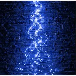 Новогодняя конусная гирлянда 2 м 10 нитей LED 200 лампочек Синий