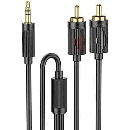 Кабель Hoco 3.5 double Lotus RCA audio cable UPA28 1.5 м