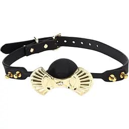 Розкішний силіконовий кляп Zalo silicone Ball Gag Black, кристал Swarovski