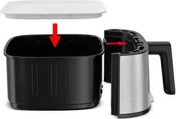 Мультипіч (аерофритюрниця) Tefal Easy Fry Silence EY552DE0 - мініатюра 9