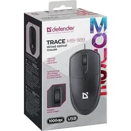 Комп'ютерна мишка Defender Trace MB-989 USB 3кн. 1000dpi чорна (52989)