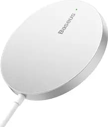 Бездротовий зарядний пристрій Baseus Simple Mini3 Magnetic Wireless Charger 15W Silver (CCJJ040012) [90318] - мініатюра 3