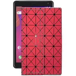 Чехол StatusCASE из экокожи для планшета Prestigio Q Pro Красный ромб