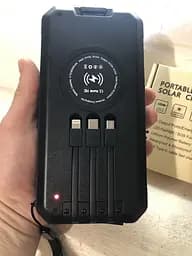 Зовнішній акумулятор на сонячних батареях 30000 mah + 2 ліхтарі - мініатюра 3