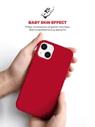 Силиконовый чехол для Apple iPhone 13, ICON2 Case, красный, противоударный, панель, защита всего корпуса, матовая поверхность Soft Touch, выступает над дисплеем, совместим с защитными стеклами и пленками, с микрофиброй, ArmorStandart (ARM60483) - мініатюра 8