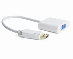 Переходник Cablexpert DisplayPort - VGA 0,15 м White (A-DPM-VGAF-02-W)