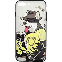 Чохол-накладка PUZOO TPU Case with UV Printing Hip Hop iPhone 7 Plus /8 Plus RAP Alaskan Grey