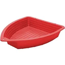 Детская Песочница без крышки челнок 120x100x22 см красный (00-514-1)