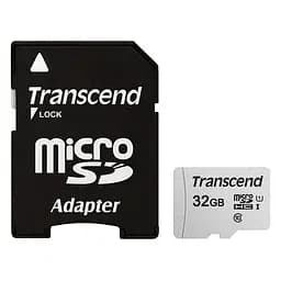 Карта памяти Transcend MicroSDHC 32GB UHS-I Class 10 300S + SD-adapter (TS32GUSD300S-A)