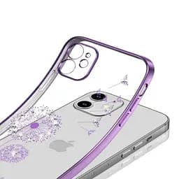 Чохол CasePro Glitter Plating Floral Case Purple для iPhone 13 Pro Max - мініатюра 2