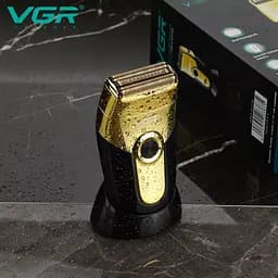 Електробритва Шейвер VGR V-383 IPX4 з подвійним лезом Золотистий - мініатюра 5
