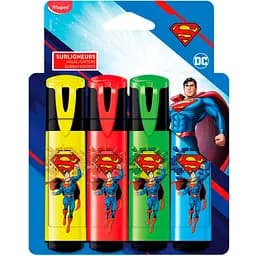Набор текст-маркеров Maped Superman 4 шт. (MP.740733)