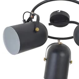 Світильник Brille стельовий спот поворотний HTL-209/3G E27 BK - мініатюра 5