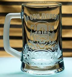 Пивний келих 660 мл з гравіюванням Не сси довезу подарунок для водія або байкера кухоль для пива