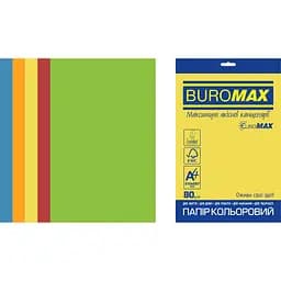 Набір паперу Buromax Euromax Intensiv А4 250 аркушів 5 кольорів (BM.27213250E-99)