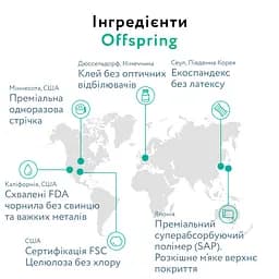 Підгузки Offspring Tangy Orange розмір S (3-6 кг) 96 шт. (2 уп. х 48 шт.) - мініатюра 8