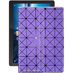 Чохол StatusCASE з екошкіри для планшету Lenovo Tab M10 TB-X505L Фіолетовий ромб