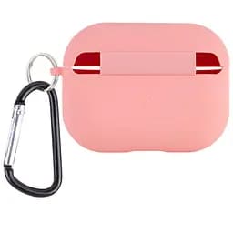 Силіконовий футляр з мікрофіброю для навушників Airpods Pro 3 Рожевий / Pink - мініатюра 2