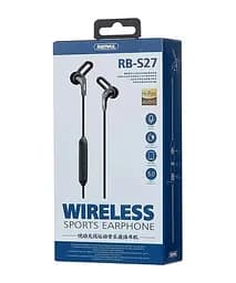 Вакуумні Bluetooth навушники гарнітура Remax RB-S27 Чорні - мініатюра 3