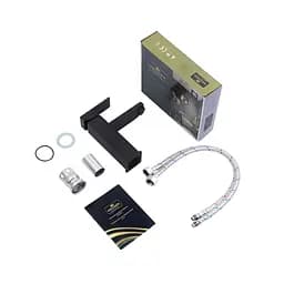 Змішувач для раковини Kroner KRP Edelstahl Kubus - SCH010 CV023010 Чорний матовий - мініатюра 7