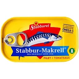 Макрель Stabburet филе в томатном соусе 110 г