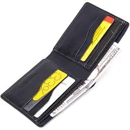 Чоловіче шкіряне портмоне GRANDE PELLE 11,5х9х1 см acs0018624 - мініатюра 4
