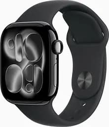 Смарт-годинник Apple Watch Series 11 GPS 42mm Jet Black Alu. Case w. Black S. Band - S/M (MEQT4)