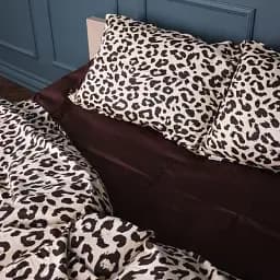 Наволочка MirSon Сатин Leopard Chic 40х60 см шоколадна (2200011122328) - мініатюра 4