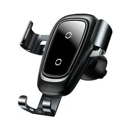 Автотримач із бездротовою зарядкою Baseus Metal Wireless Charger Gravity Car Mount Tarnish (WXYL-B0A) [64547] - мініатюра 3