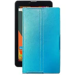 Чохол StatusCASE з екошкіри для планшету Bravis NB753 3G Блакитний