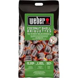 Брикети з кокосової стружки Weber для барбекю, 8 кг (18402)