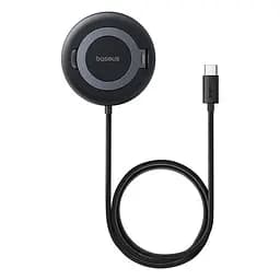 Бездротовий зарядний пристрій Baseus Simple mini4 Qi2 15W (P10273300121-01) чорний - мініатюра 3