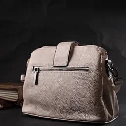 Вишукана сумка для стильних жінок із натуральної шкіри Vintage 22414 біла - мініатюра 8