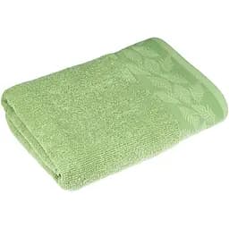 Рушник махровий Home Line Натюрель з бордюром 130х70 см світло-зелений (162259)
