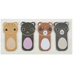 Закладки паперові ZiBi Kids Line Cats із клейким шаром 4 дизайна 45x23 мм 80 шт. (ZB.15105)