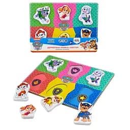 Дерев’яна іграшка KidsHits Paw Patrol пазли-вкладиші, 30x22x1.5 см KH20/060