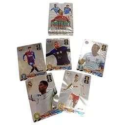 Футбольные пластиковые карты 55карт серебряные