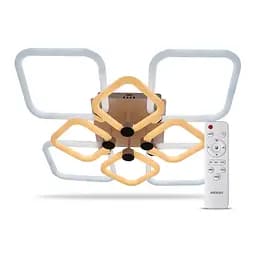 Світлодіодна накладна люстра Ardero AL6138ARD FELICITY 160Вт білий срібло