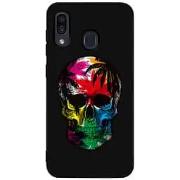 Чохол-накладка Toto Matt TPU 2 mm Print Case Samsung Galaxy A20/A30 #29 Skull Black
