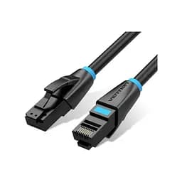 Патч-корд 1м, UTP cat 7 RJ-45 black Vention (IBKBF) - мініатюра 1