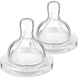 Соска силиконовая Philips AVENT Анти-Колик, медленный поток, от 1 мес., 2 шт. (SCY762/02)