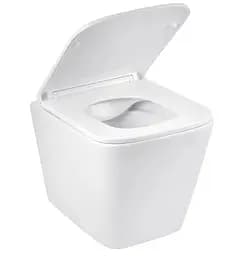 Унітаз підвісний безобідковий Kroner Eifel WHI493436 RIMLESS з сидінням Slim Duroplast / Soft-close / Quick relase (KE493436WHIR) (CV029611) - мініатюра 3