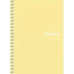 Блокнот для записів Genius, А6, в клітинку, спіраль, 80 л., жовтий (A6-080-6805K)