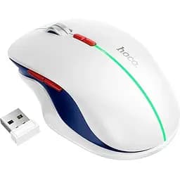 Миша ігрова Hoco GM40 Dixon RGB Dual-Mode Wireless Mouse (Rechargeable version) 2 режима 7 клавіш біла