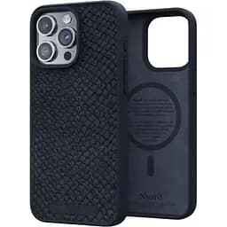 Чехол-накладка Njord Salmon Leather MagSafe Case Black для iPhone 15 Pro Max (NA54SL00)