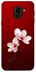 Чехол itsPrint Sakura red для Samsung J600F Galaxy J6 (2018)