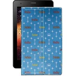 Чохол StatusCASE з екошкіри для планшету Fly Flylife Connect 10.1 3G 2 Фешн блакитний