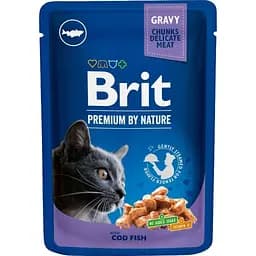 Влажный корм Brit Premium Cat Pouch для кошек с треской 100 г