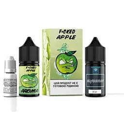Набор компонентов для самозамеса солевой заправки заправки для вейпа Fucked Mix Salt 30 мл, 0-25 мг Apple Кислое яблоко (15507)
