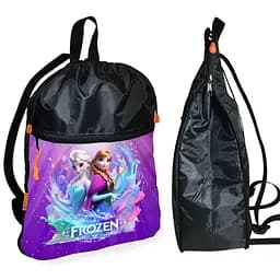 Рюкзак-мешок для обуви,спортивной формы Холодное сердце Анна и Эльза детская сумка для сменки (01366)